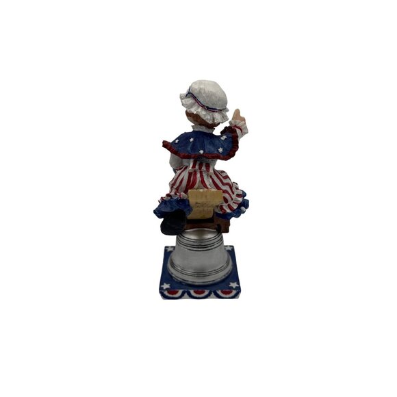 Uncle Sam & Liberty Bell Patriotic Seesaw Figurine - Picture 3 of 5